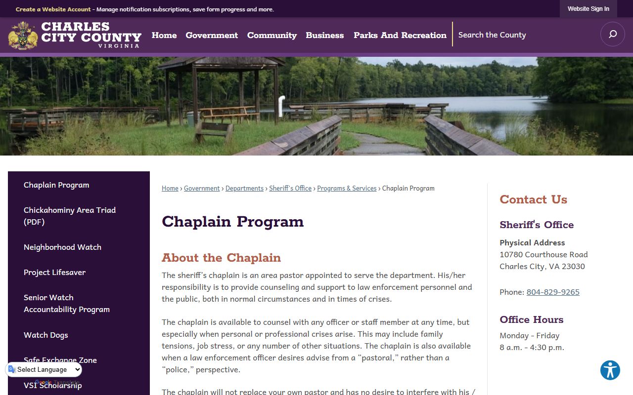 Charles City County DUI Records - Charles City County Sheriff's Office