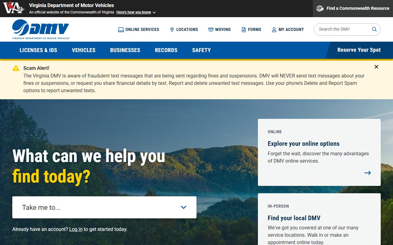 Virginia Department of Motor Vehicles - DUI Driving Records